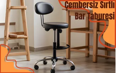 Çembersiz Sırtlı Bar Taburesi