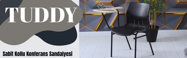 Tuddy Sabit Kollu Konferans Sandalyesi