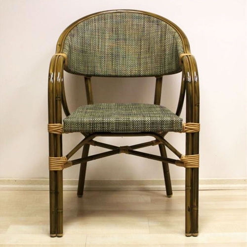 Lizbon rattan sandalye kahve renk